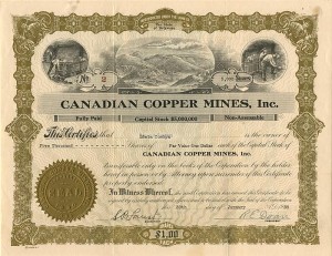 Canadian Copper Mines, Inc.